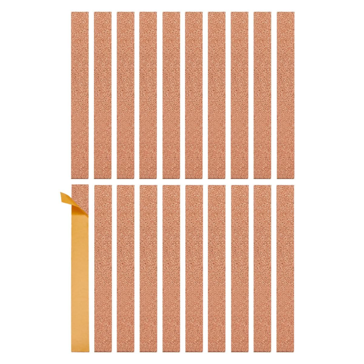 BENECREAT 30Pcs Cork Hat Size Reducer Strips, Self Adhesive Hat Inserts Adjustable Sizing Tape for Cowboy Hats Sizing & Decorative Crafts, 20x4cm/7.9x1.57inch