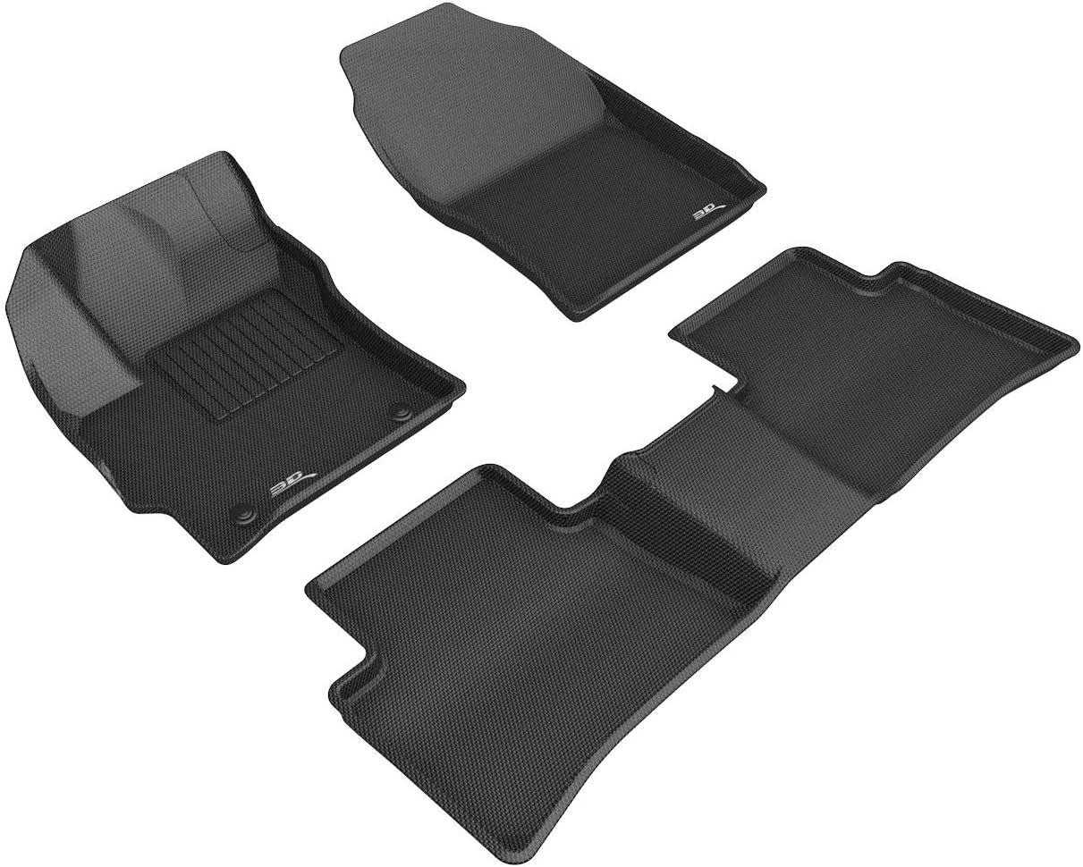 3D MAXpider Custom Fit Kagu Floor Mat (Black) Compatible with Toyota Corolla Sedan 2020-2026 - R1 R2