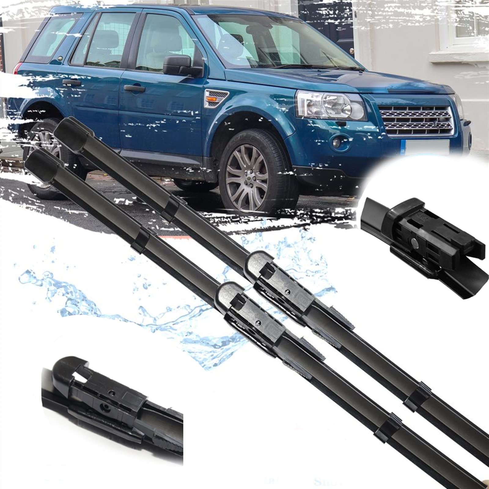 WITTSY Parti Tergicristalli Spazzola del Tergicristallo dell'automobile per per Freelander 2 LR2 2006~2014 Tergicristallo Accessori Auto 2007 2008 2009 2010 2011 2012 2013