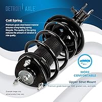 Vista 1062 de Detroit Axle - Kit de suspensión delantera de 10 piezas para Chevy Aveo Aveo5 Pontiac G3 Wave 2 Ready Struts Assembly 2 Enlaces de barra