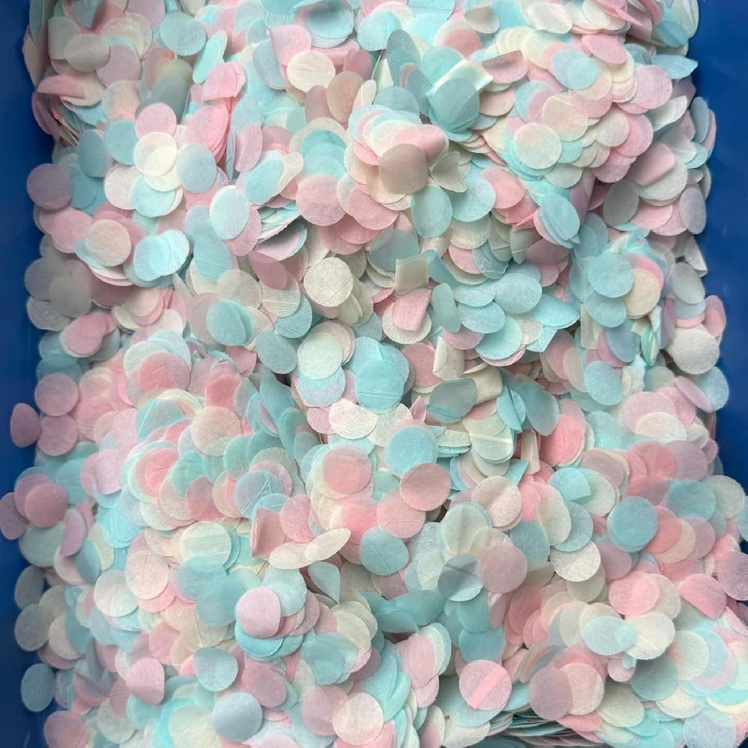 Godfather Round Shape Biodegradable Tissue Paper Table Confetti Dots for Confetti for Balloons for Wedding Birthday Anniversary Party Decoration (Blue Pink, 50 Grams)