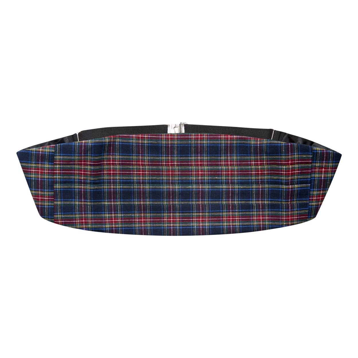Traditional Navy Blue Tartan Cummerbund, Scotland-image-34