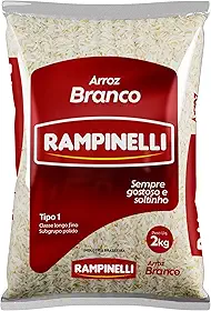ARROZ BRANCO RAMPINELLI - TIPO 1 - PCT 2 KG