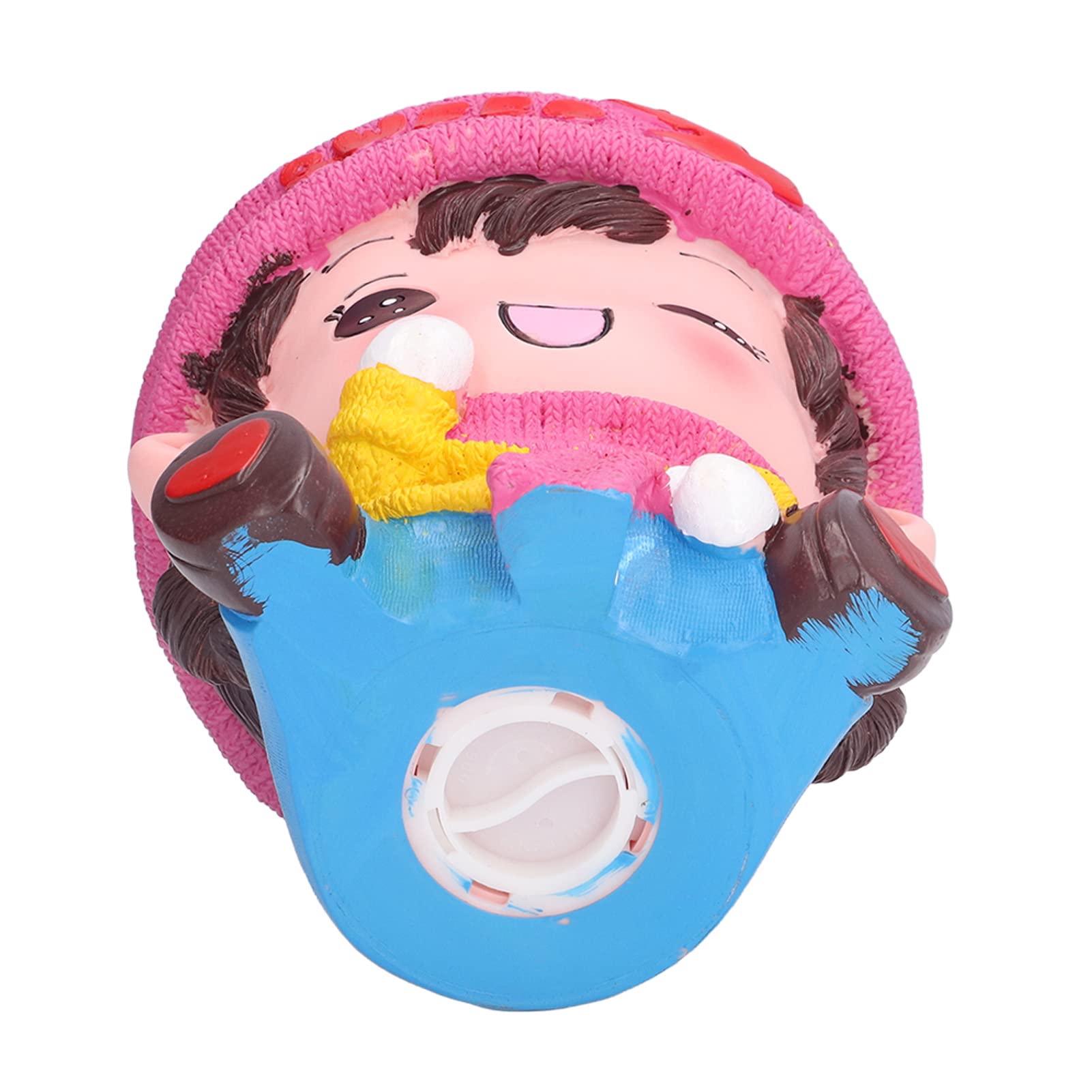 Ejoyous Salvadanaio in PVC Vinile Cartone Animato Salvadanaio 8,5 Pollici Dipinto a Mano per Ragazze Camera dei Bambini Decorazione per Scrivania Salvamonete Impermeabile Lavabile Infrangibile