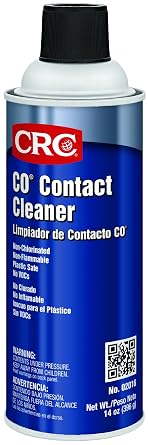 CRC CO Contact Cleaner, 14 Wt Oz, Pack of 12, 02016CS