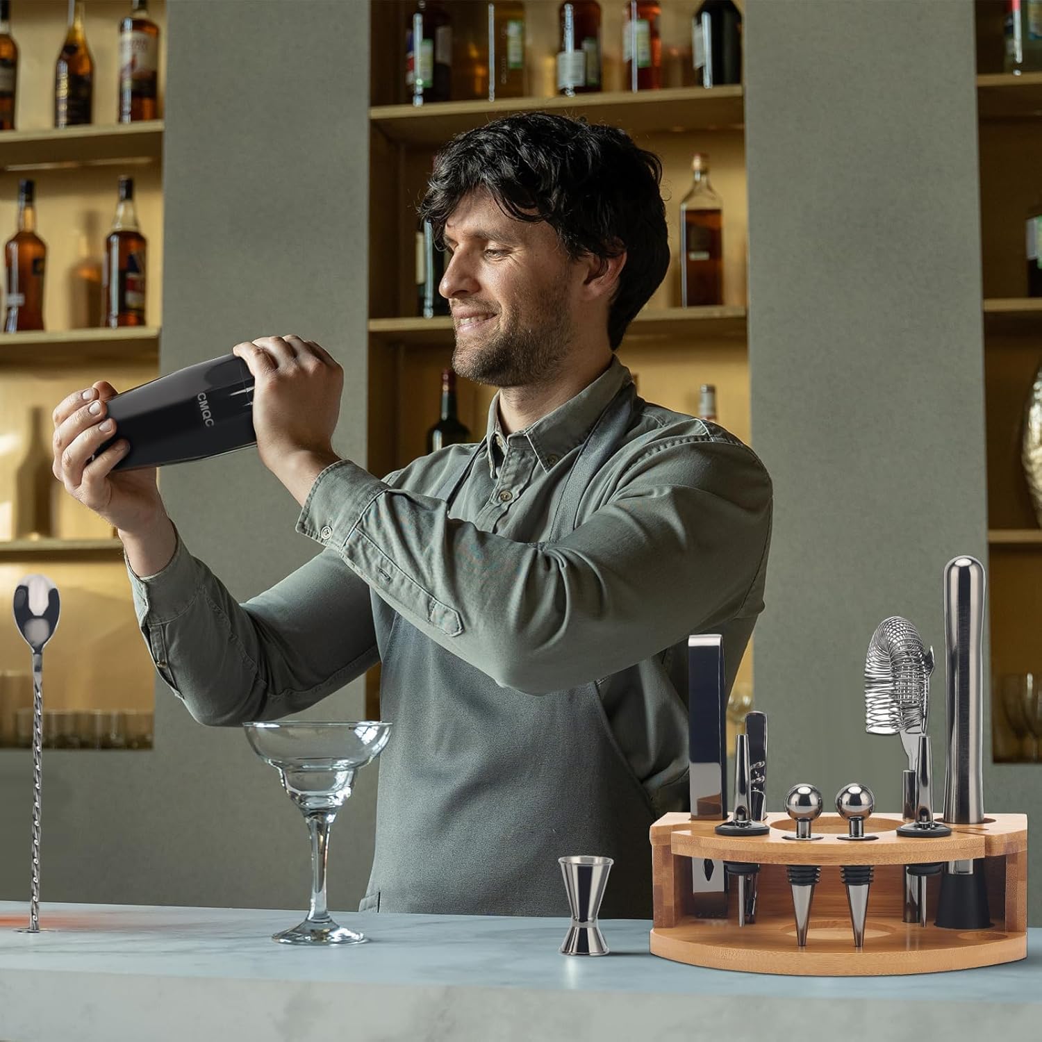 Ｂａｒｔｅｎｄｅｒ １２ 12-Piece Bartending Kit, Bar Bartender Tools with Stylish