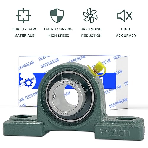 Miniatura 10 de 4 unidades UCP205-16 Cojinetes de bloque de almohada de 1 pulgada de eje de hierro fundido p205 rodamientos con 1 pulgada de diámetro montado bloque