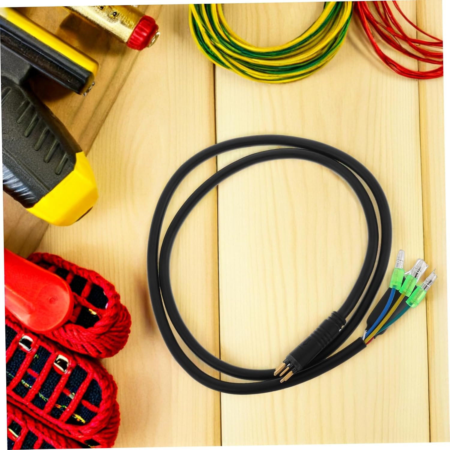 Electric Bike Motor Wire Connector Extension Cable for Electric Bicycle Conversion Durable Easy to Install Compatible with Hub Motors