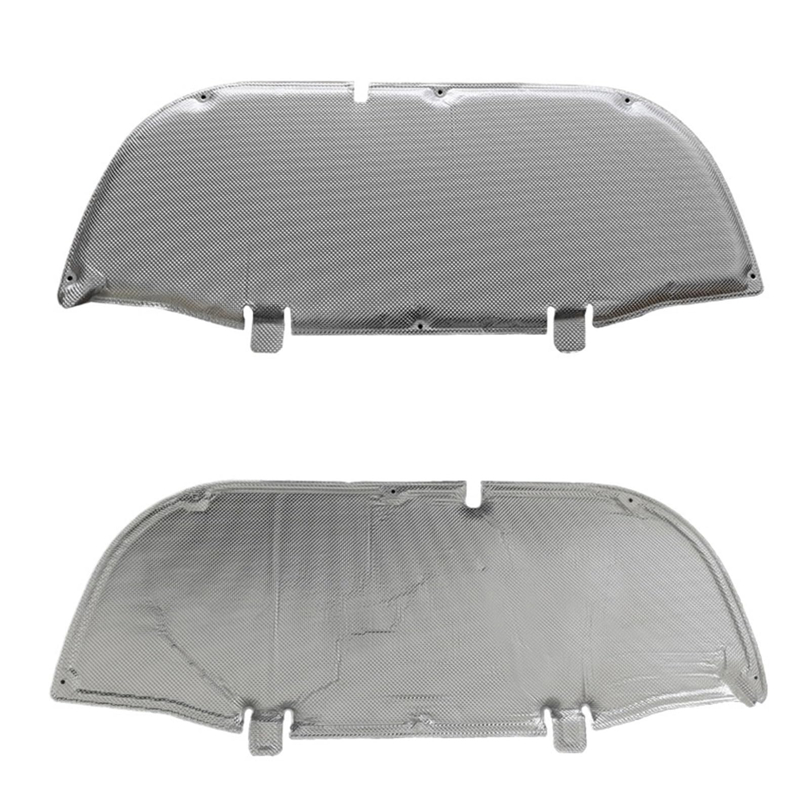 Fxfupo Silver Aluminum Car Front Hood Sound Heat Insulation Pad Soundproof Cotton Sound Deadening Pad Compatible For Toyota Corolla Cross Xg10 2022-2024