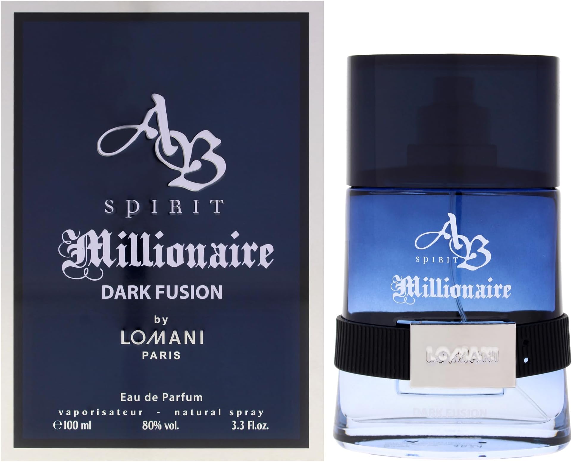 Lomani Ab Spirit Millionaire Dark Fusion Men EDP Spray 3.3 oz