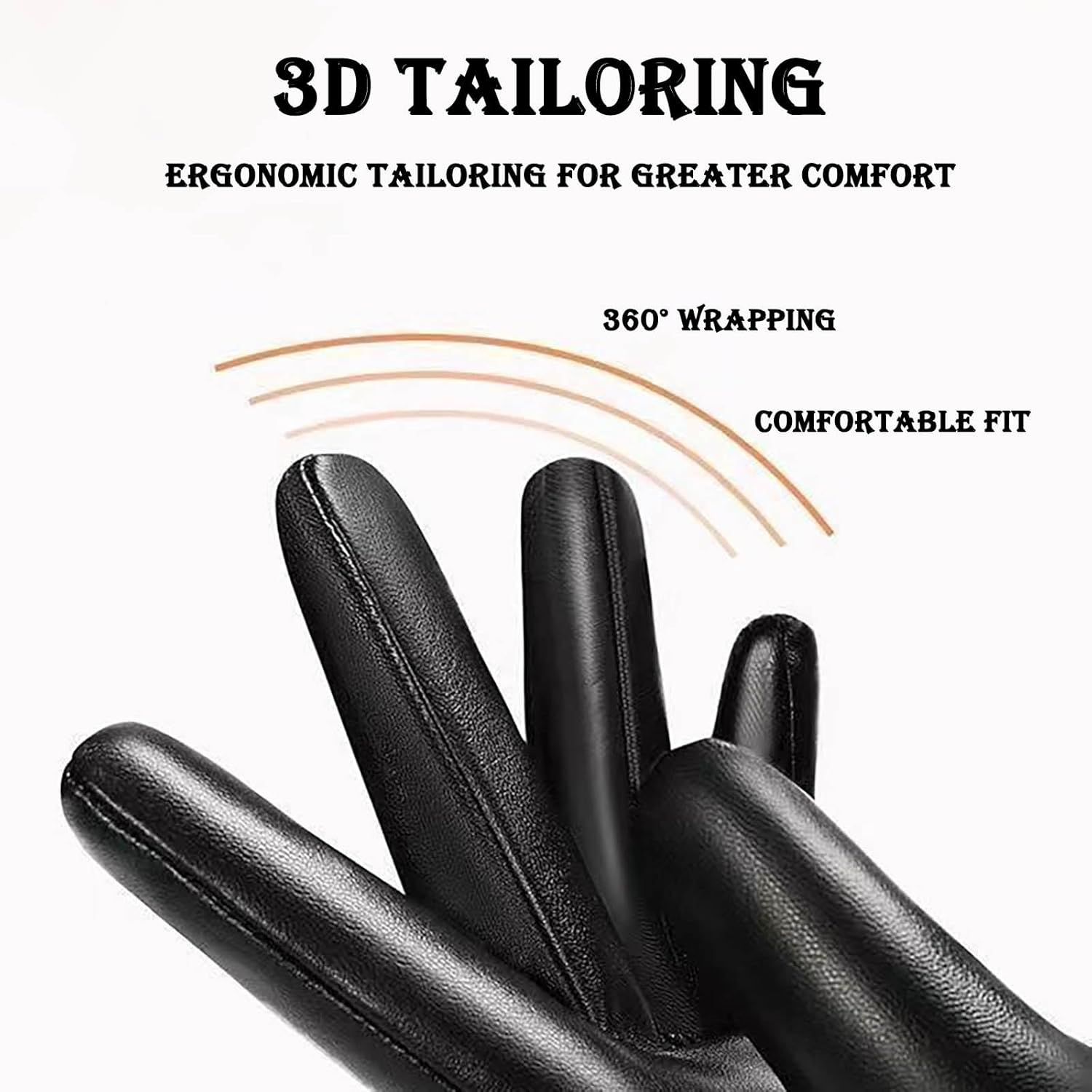 秋冬用の暖かいタッチスクリーンフルフィンガーレザーブラックグローブ &ndash; 手が冷たいのが嫌いな人への素晴らしいギフトアイデア