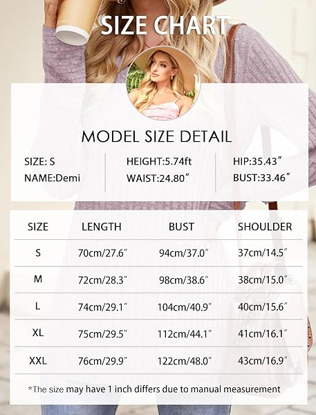 DUOEASE Pull Femme Hiver Col en V Casual Sweatshirts Manches Longues Léger Top - 4