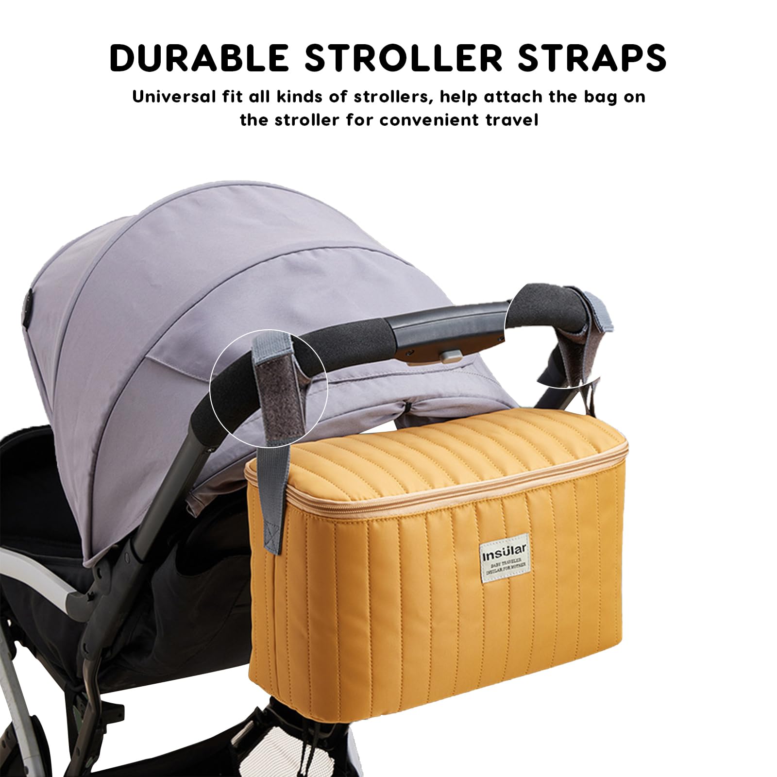 Borsa Organizer Per Passeggino Impermeabile - Multitasche, Leggera | SONARIN Giallo - Foto 6