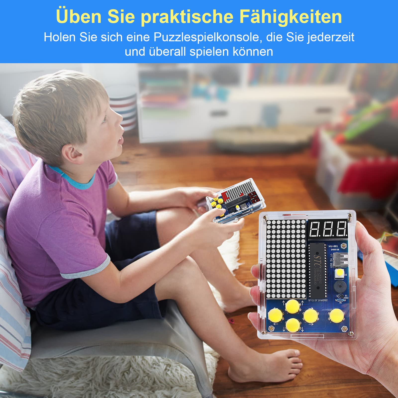 Kit Console Fai Da Te Per Saldatura - Giochi Classici Portatili, Con Corpo Acrilico | Educativo E Divertente - Foto 4