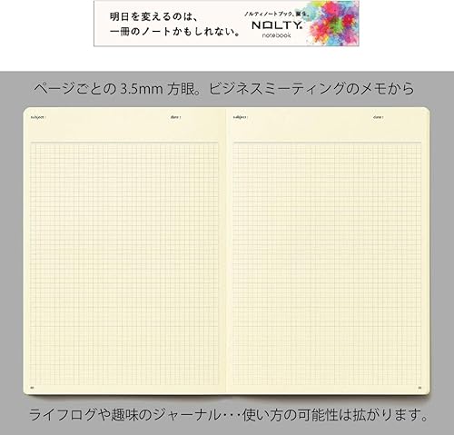 Vista 41 de Nippon Performance Association Management Center Nyoshitsu NOLTY Notebook A5 Cuadrado Negro NTBNT1401