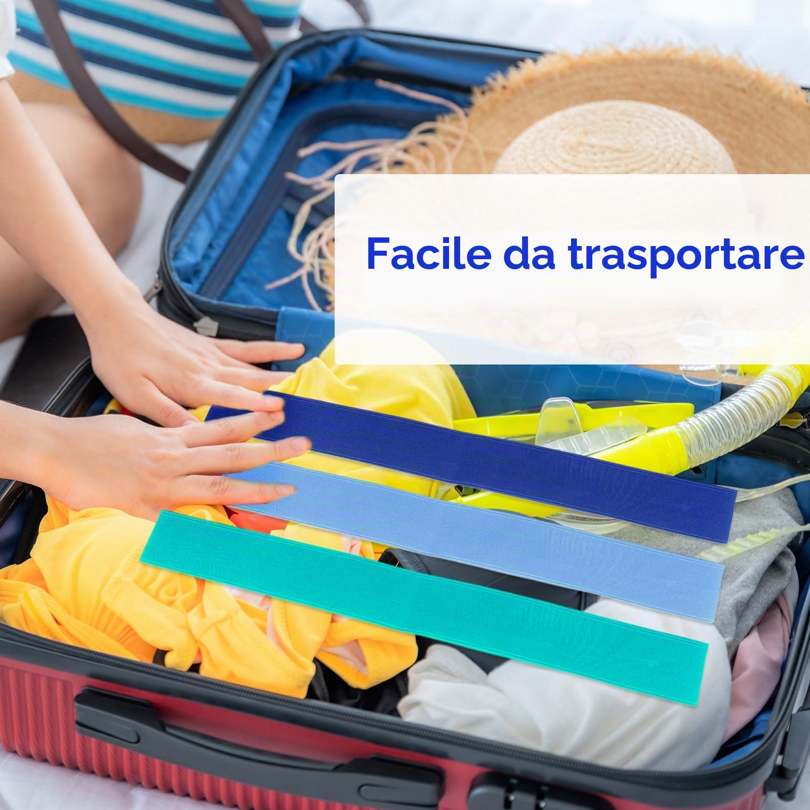 FUIPVGI Confezione da 6 fascette per asciugamani da spiaggia, fasce per asciugamani da spiaggia, cinghie per asciugamani da spiaggia leggeri per lettini da sole, supporto elastico per asciugamani da