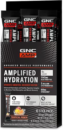 Miniatura 5 de GNC AMP Amplified Hydration  Complejo mejorado de electrolitos y digestión saludable  Lima limón  10 unidades