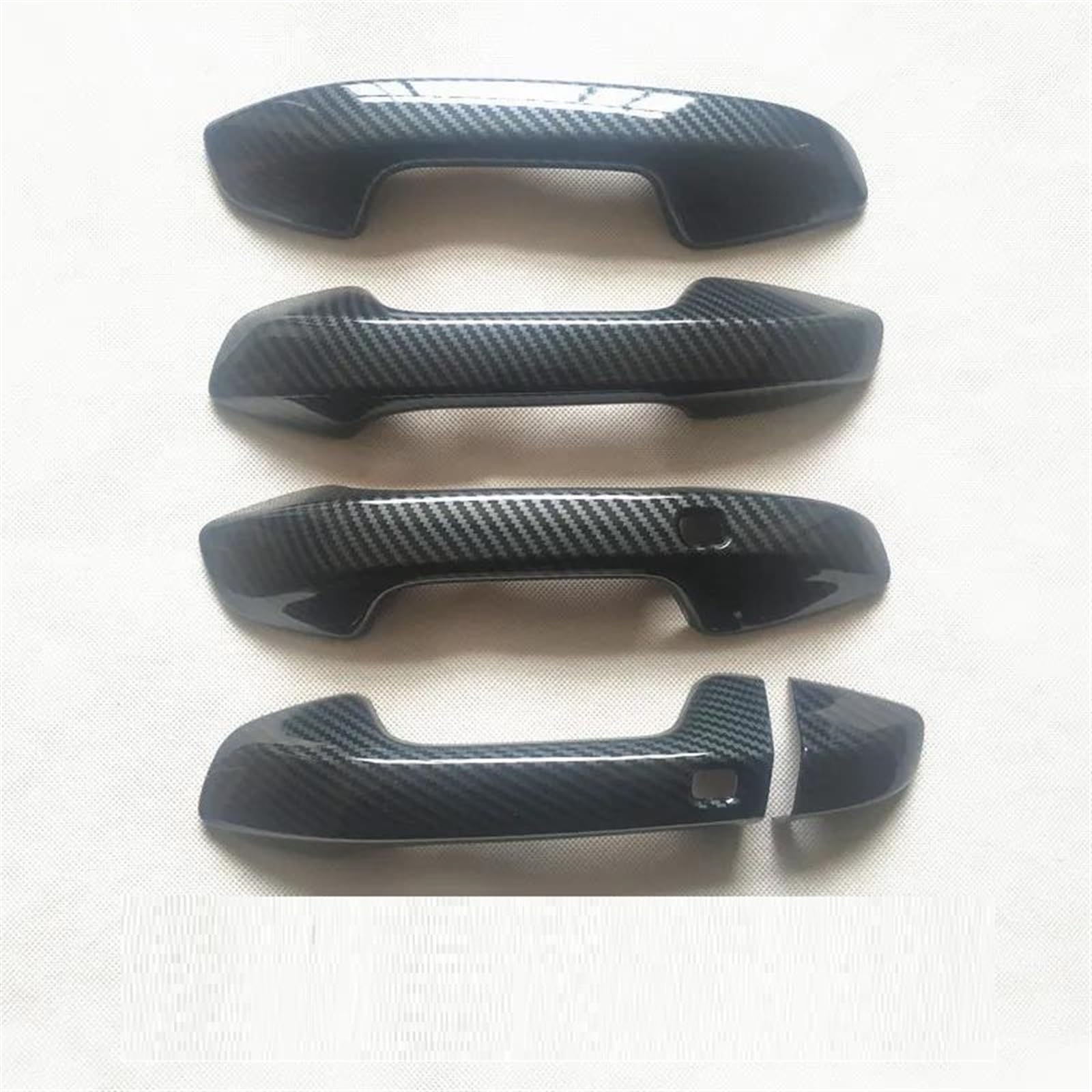 KJHOPY Car Door Handle Cover Trim for Kia for Forte for Cerato K3 BD 2019 2020 2021 2022 2023 GT Plastic Imitation Carbon Fiber Exterior Door Handle