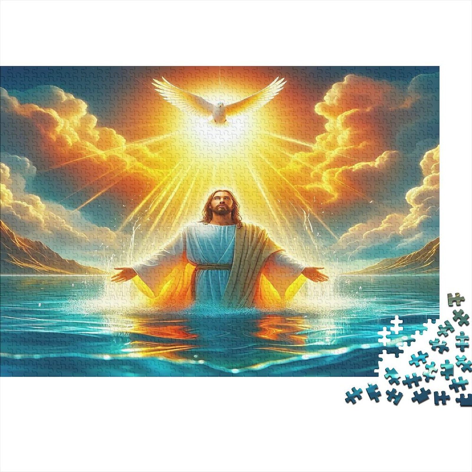 Jesus Religion Puzzle Impossible 1000 sztuk dekoracji domu. Relaks i inteligencja dla dorosłych i dzieci od 12 lat 70 x 50 cm / 1000 sztuk