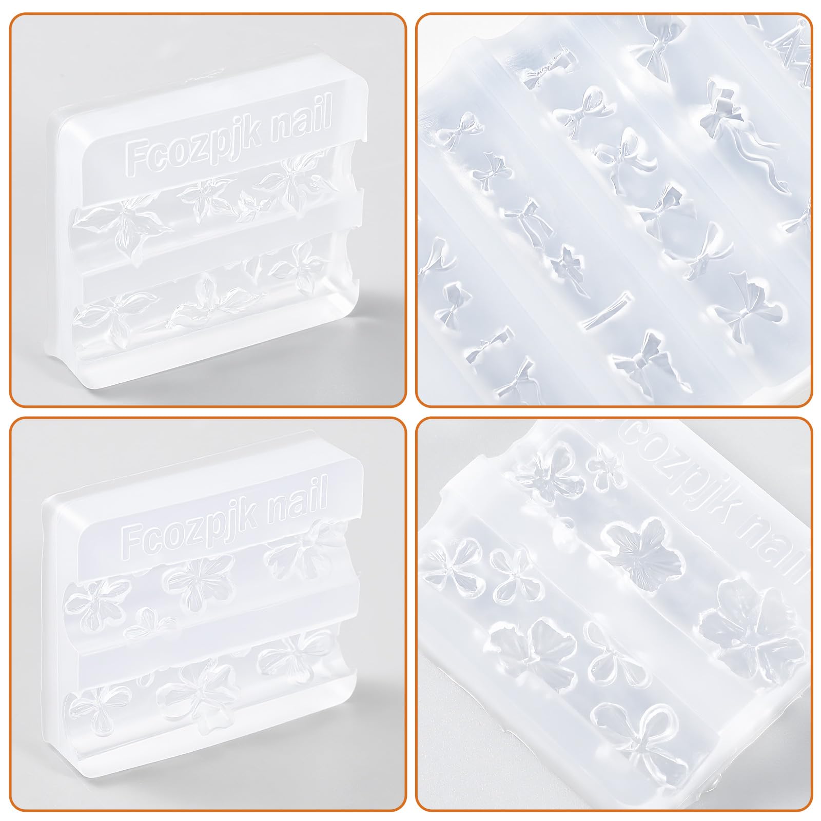 Moldes de silicona 3D flores Nail Art herramientas decoración uñas resina