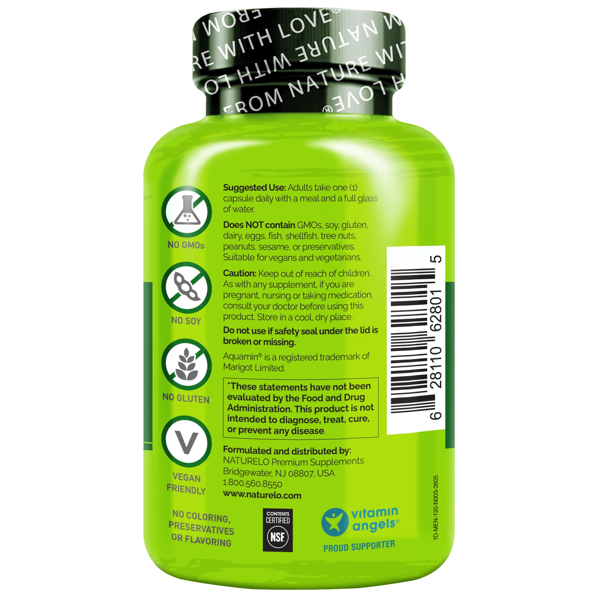 NATURELO Multivitamin for Men - One Daily, 120 Vegetarian Capsules — Amazon image 4