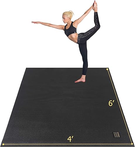 Miniatura 8 de GXMMAT Large Yoga Mat 6'x4'6'x6'7'x5'(7mm9mm), Extra Thick Workout Mats for Home Gym Flooring,Ultra Comfortable Non-Slip Quick Resilient Barefoot