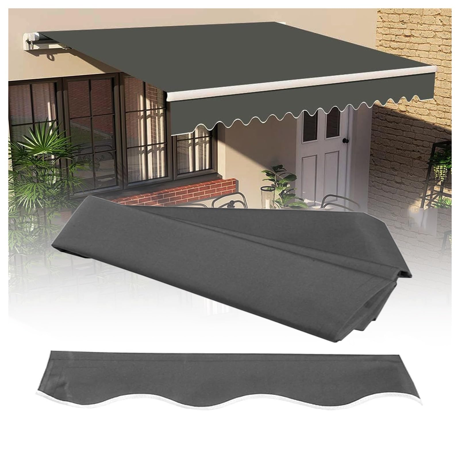 ZFUCMAYL Ersatzstoff for Markisen, Nur Stoff, Ersatzteile for Einziehbare  Markisen, Terrassenberdachung for Autoseitenfenster Und -tren(26.2x8.2ft)  : Amazon.de: Garten