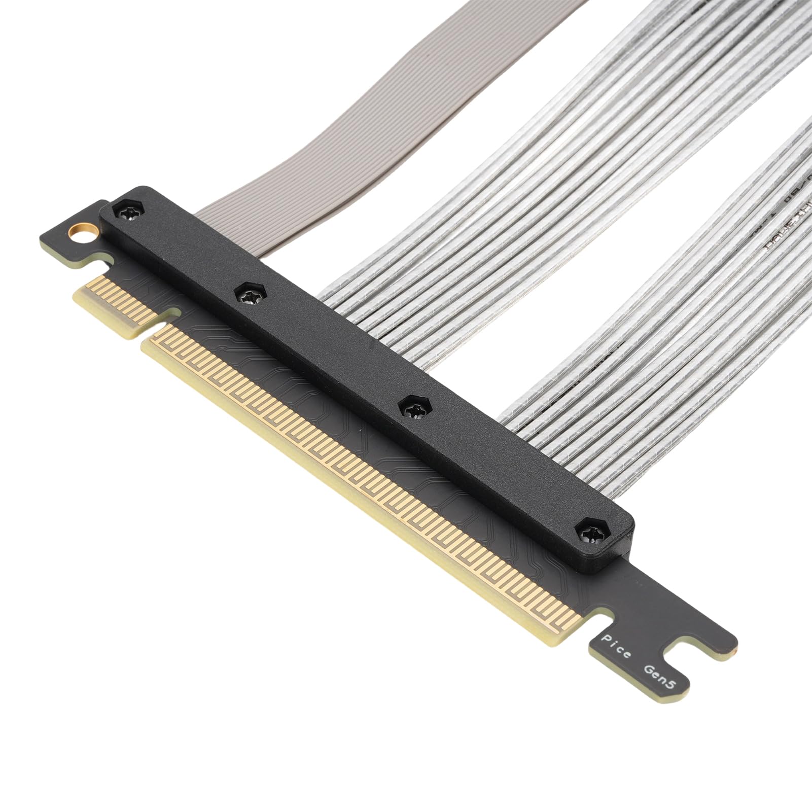 Kabel Nośny PCIE 5.0, Kabel Przedłużający GPU 16X dla 5090 RX8900 RX7900XTX, z Uchwytem do Montażu Pionowego dla Obudów PC Serwery AI Chłodzenie Wodne ITX (15cm)