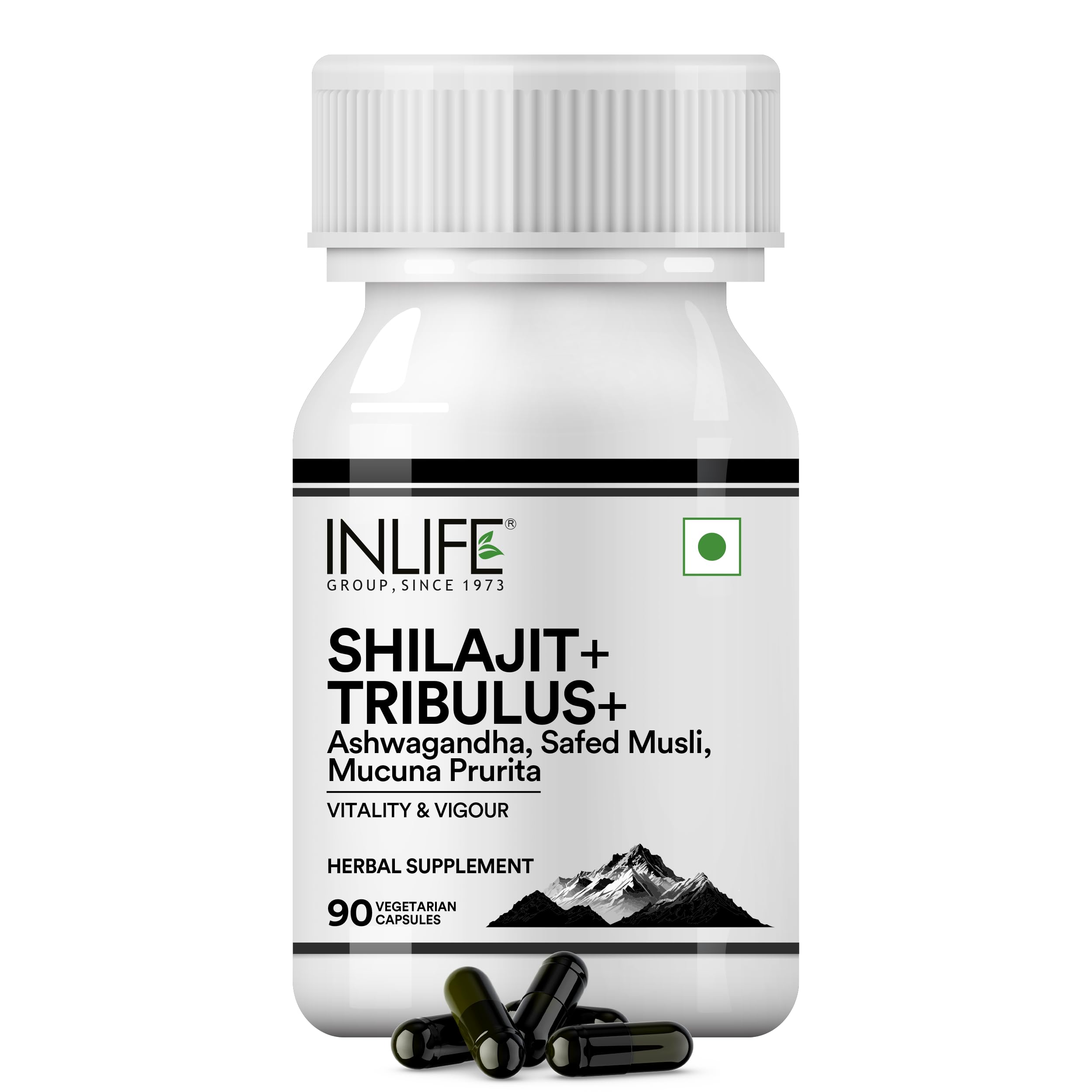 INLIFE Shilajit with Safed Musli | Ashwagandha, Tribulus (Gokshura) Capsules For Men and Women | Strength and Stamina | Ayurvedic Wellness Supplement - 90 Vegetarian Capsules-image-38
