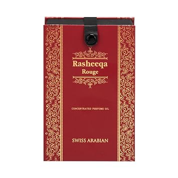 Swiss Arabian Rasheeqa Rouge - Concentrated Perfume Oil for Women - Floral Rosy Green Woody Scent with Raspberry - Travel Perfume - 0.67 oz