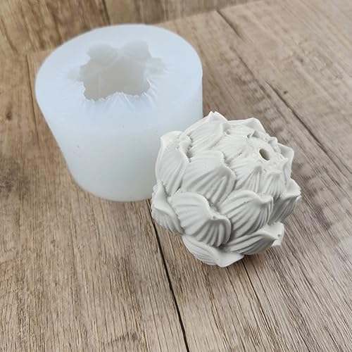 Miniatura 7 de Molde de soporte de incienso, molde de resina en forma de loto para quemador de incienso, molde para incienso, quemador de incienso, molde colector