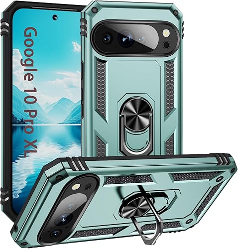 Vista 41 de Korecase Funda para teléfono para Google Pixel 6 Pro de servicio pesado resistente de cuerpo completo a prueba de golpes con anillo para dedo