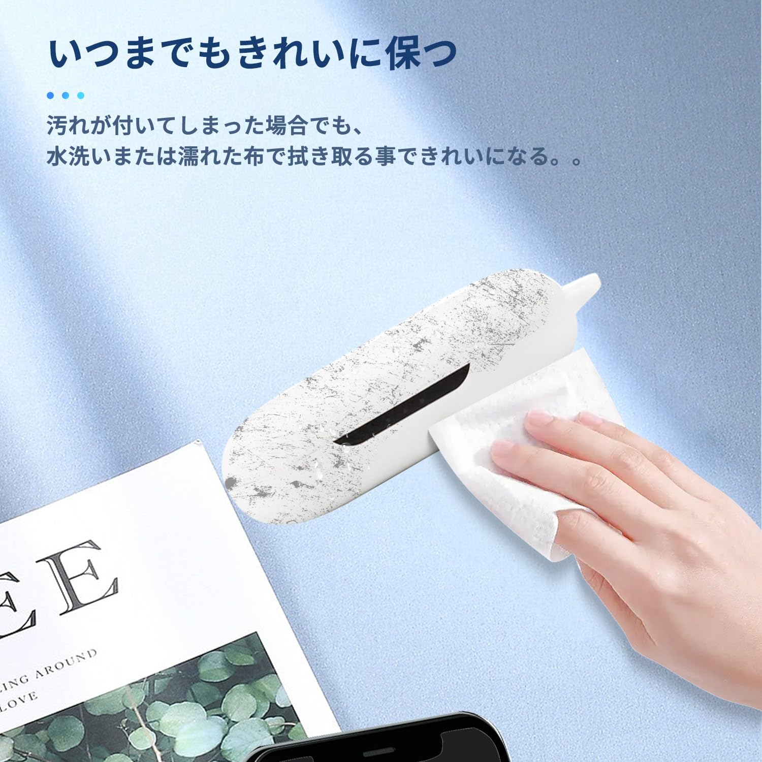 Anker Soundcore AeroFit ケース　シリコン　ホワイト Amazon.co.jp: Anker Soundcore AeroFit Pro 用 ケース カバー
