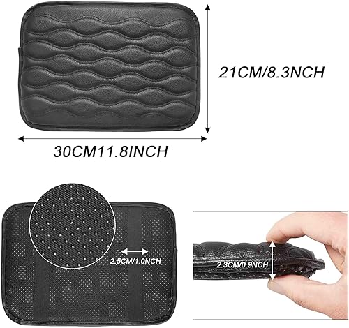 Miniatura 9 de WINKA Almohadilla para consola central de coche, funda para reposabrazos de coche, cojín para codo relajante, almohadilla de almohada cómoda, color
