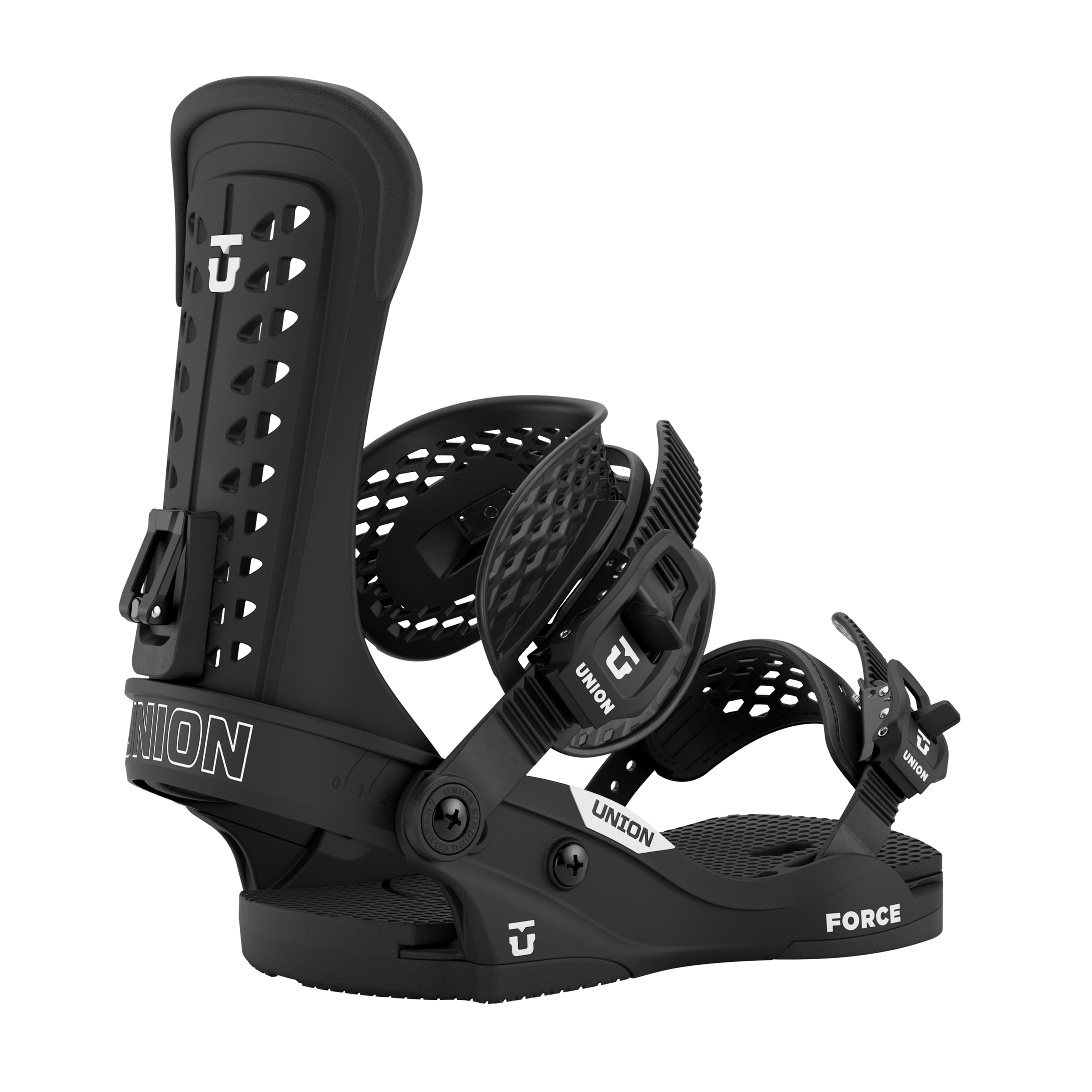 Union Force Classic Men's Snowboard Bindings, Black, Large