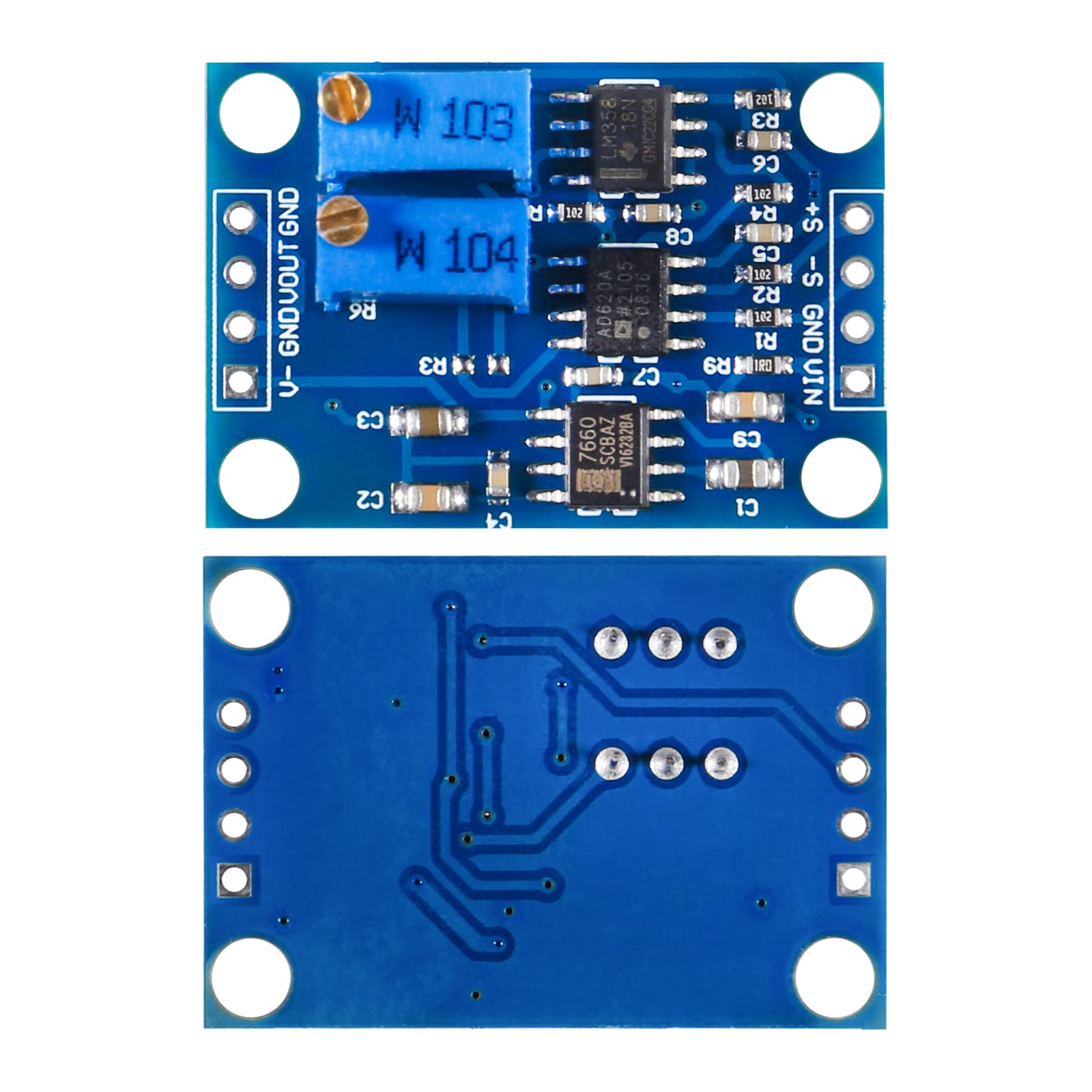 Amplificatore Di Segnale AD620 - Modulo Per Microvolt/Millivolt Con Alimentazione 3-12V DC - Foto 3