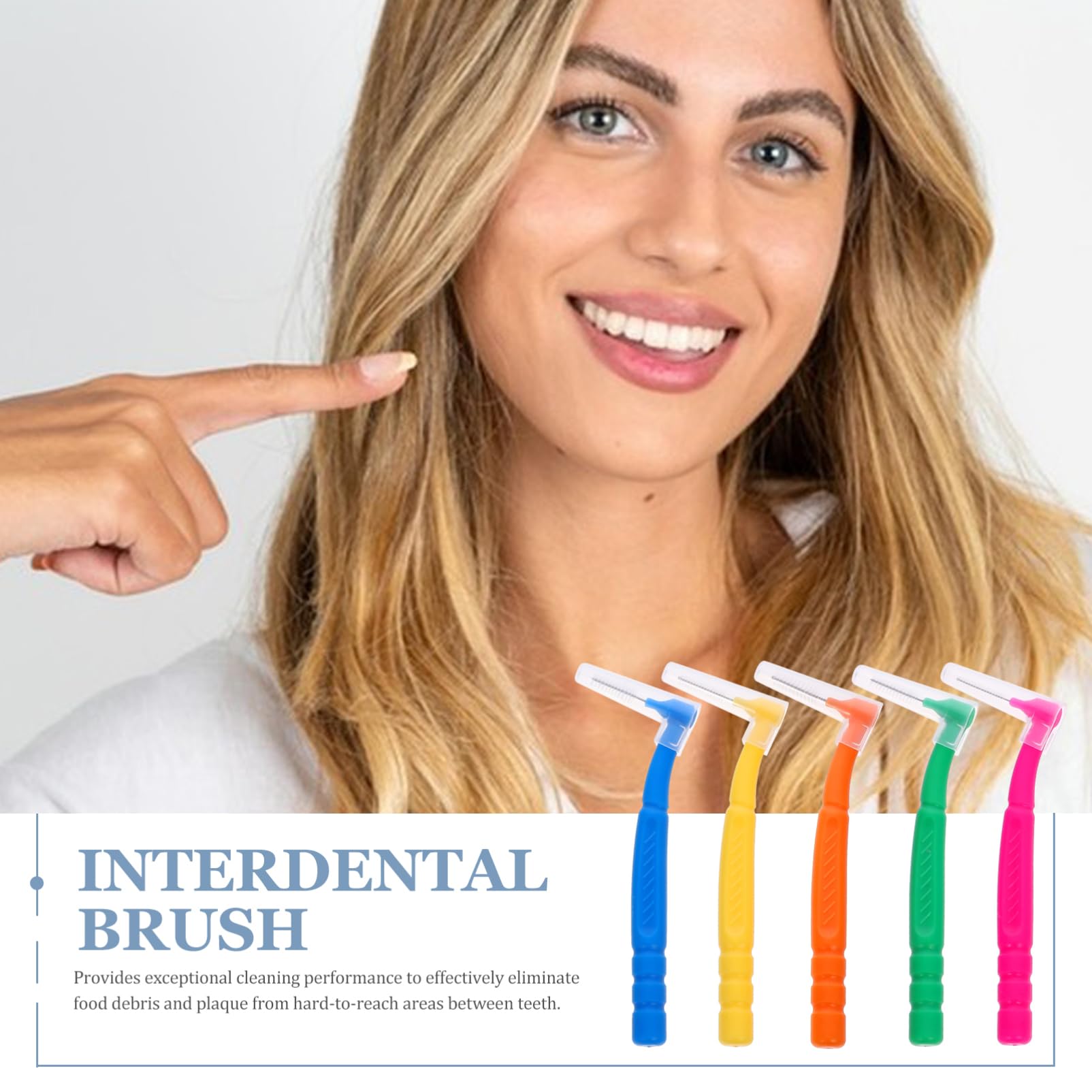 250piezas Cepillos Interdentales De Limpiador De Espacios Entre Dientes Variedad De Para Higiene Bucal Para Uso Diario y Limpieza Eficaz De Placa y Restos De Comida
