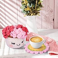 Vista 6 de Crochetta Kit de ganchillo para principiantes, kit de inicio de ganchillo con tutoriales en video paso a paso, kits de animales de ganchillo