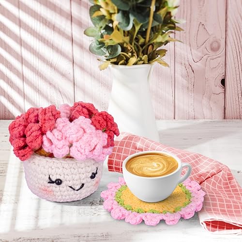 Miniatura 6 de Crochetta Kit de ganchillo para principiantes, kit de inicio de ganchillo con tutoriales en video paso a paso, kits de animales de ganchillo para