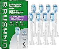 Vista 9 de Brushmo Total Clean - Cabezales de repuesto para cepillos de dientes, compatibles con Philips Sonicare, mango de cepillo de dientes eléctrico