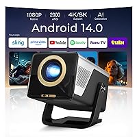 [2000 ANSI/Assistente Vocale IA/1080P Nativo] Videoproiettore Intelligente X7 con Android 14