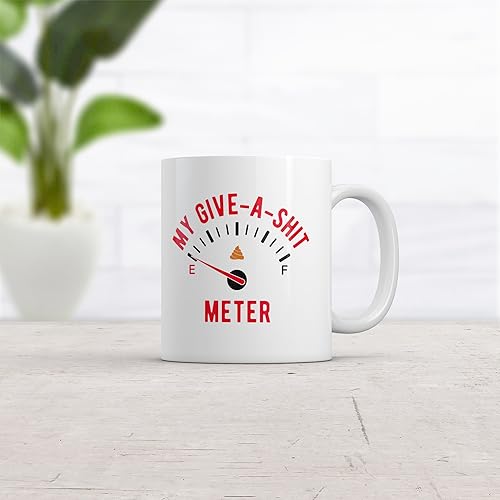 Miniatura 2 de My Give A Shit - Taza divertida con medidor de combustible de gas vacío, taza novedosa, 11 onzas