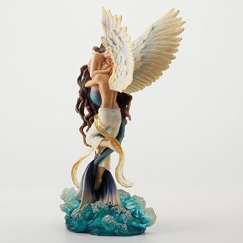 Miniatura 2 de (color) - Ángel de amor imposible y estatua de amantes de la sirena por la artista Selina Fenech