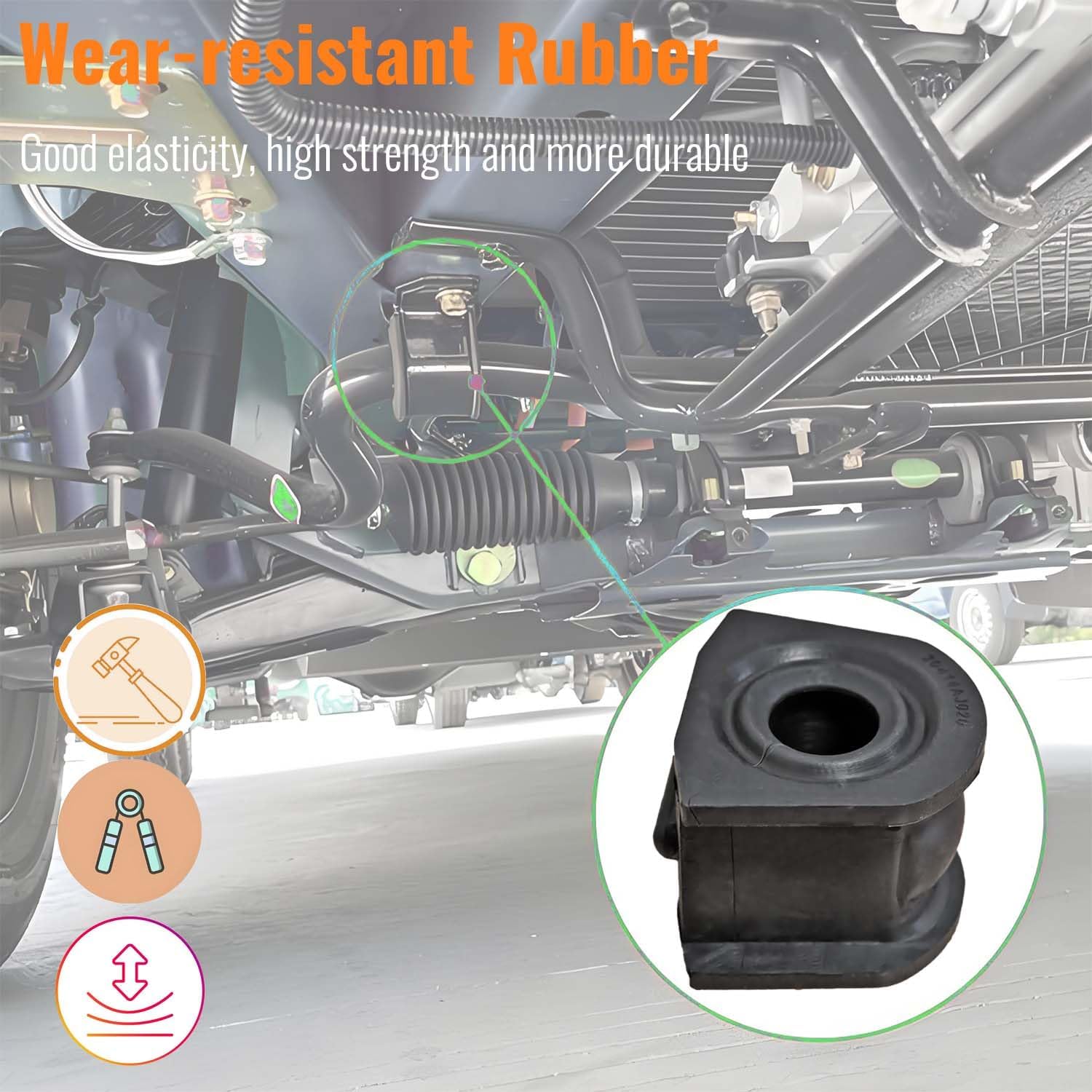 2Pcs 20414AJ020 Front Stabilizer Sway Bar Bushing Compatible with Subaru Outback Compatible with Subaru Legacy 2009-2014