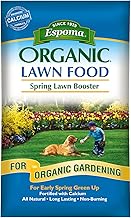 Espoma Organic Spring Lawn Booster 8-0-0 Natural & Organic Lawn Fertilizer. Long Lasting Slow-Release Nitrogen Enhanced with Calcium. 30 lb. Bag Covers up to 5,000 Sq. Ft.