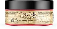 Vista 358 de Dixie Belle Paint Company - Pintura con acabado de tiza para muebles, color blanco lino (Drop Cloth), 8 fl oz, pintura mineral color blanco lino mate