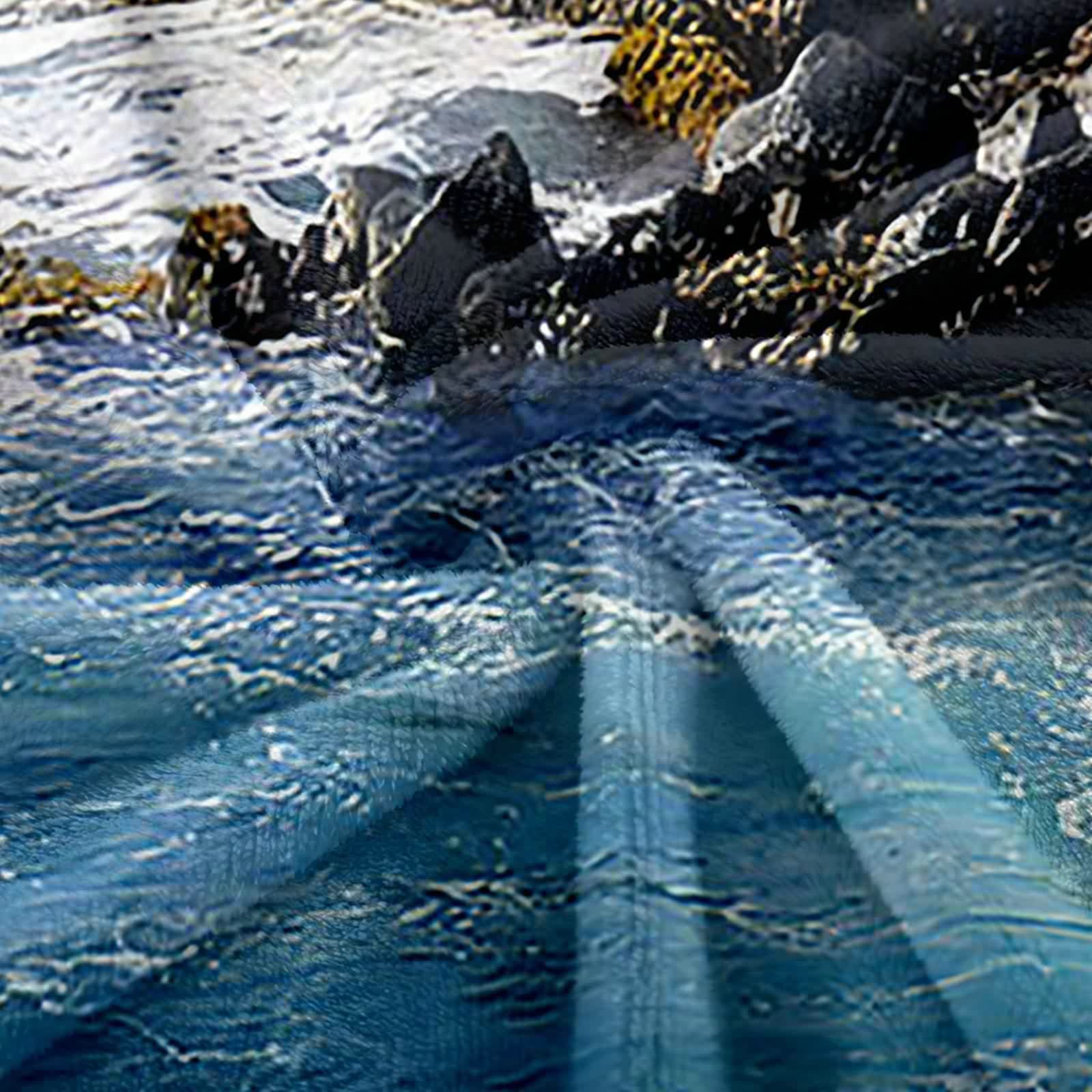 Aeici Couverture Polaire, Couverture Imprimée Enfant Couverture 160x200 cm Rivière de Montagne Couverture Canapé Hiver Cadeau pour Adultes et Enfants