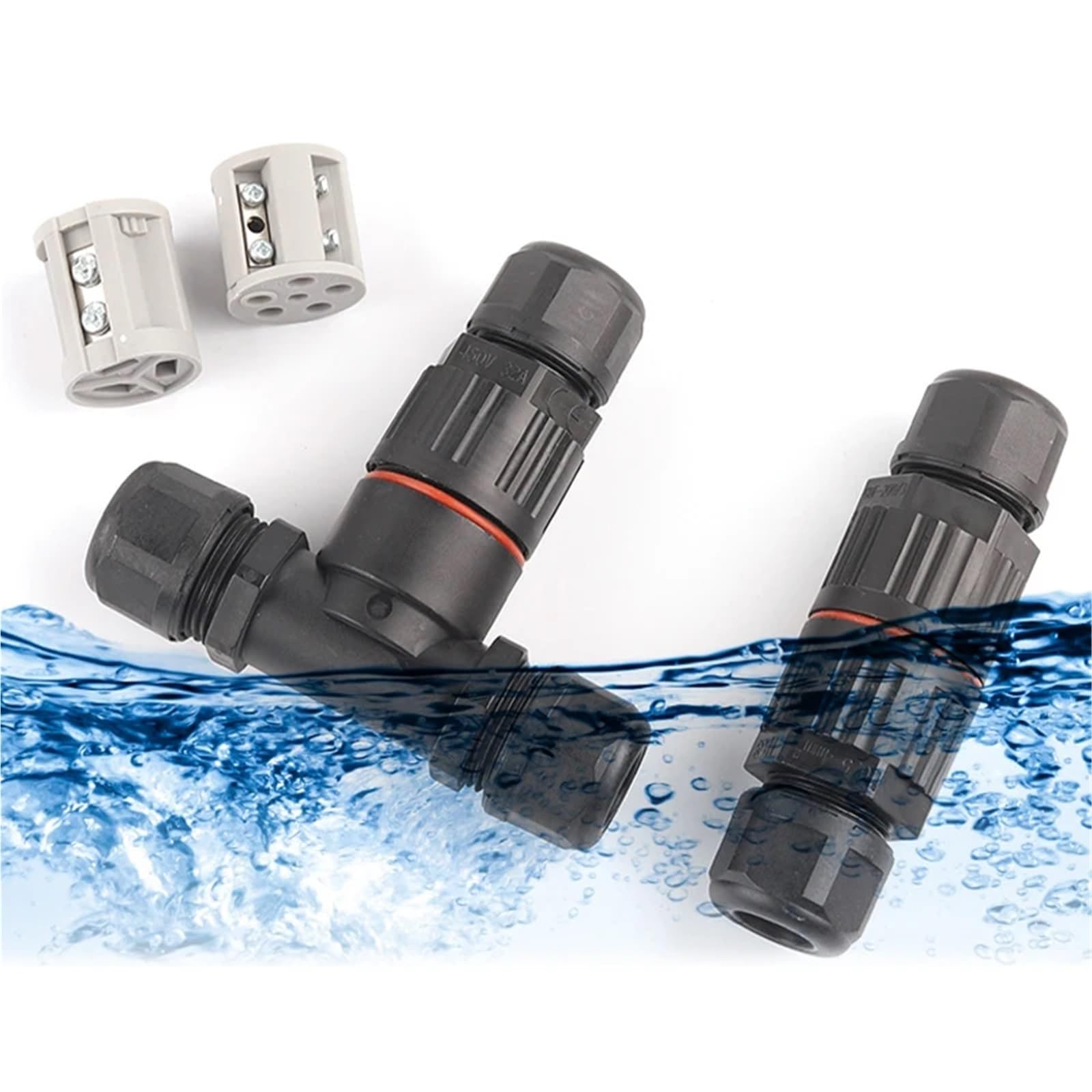 Connettore a forma di I/T 2/3/5 pin connettori per cavi a vite rapida per connessione a morsetti push-in 1 pezzo (vite 3P)