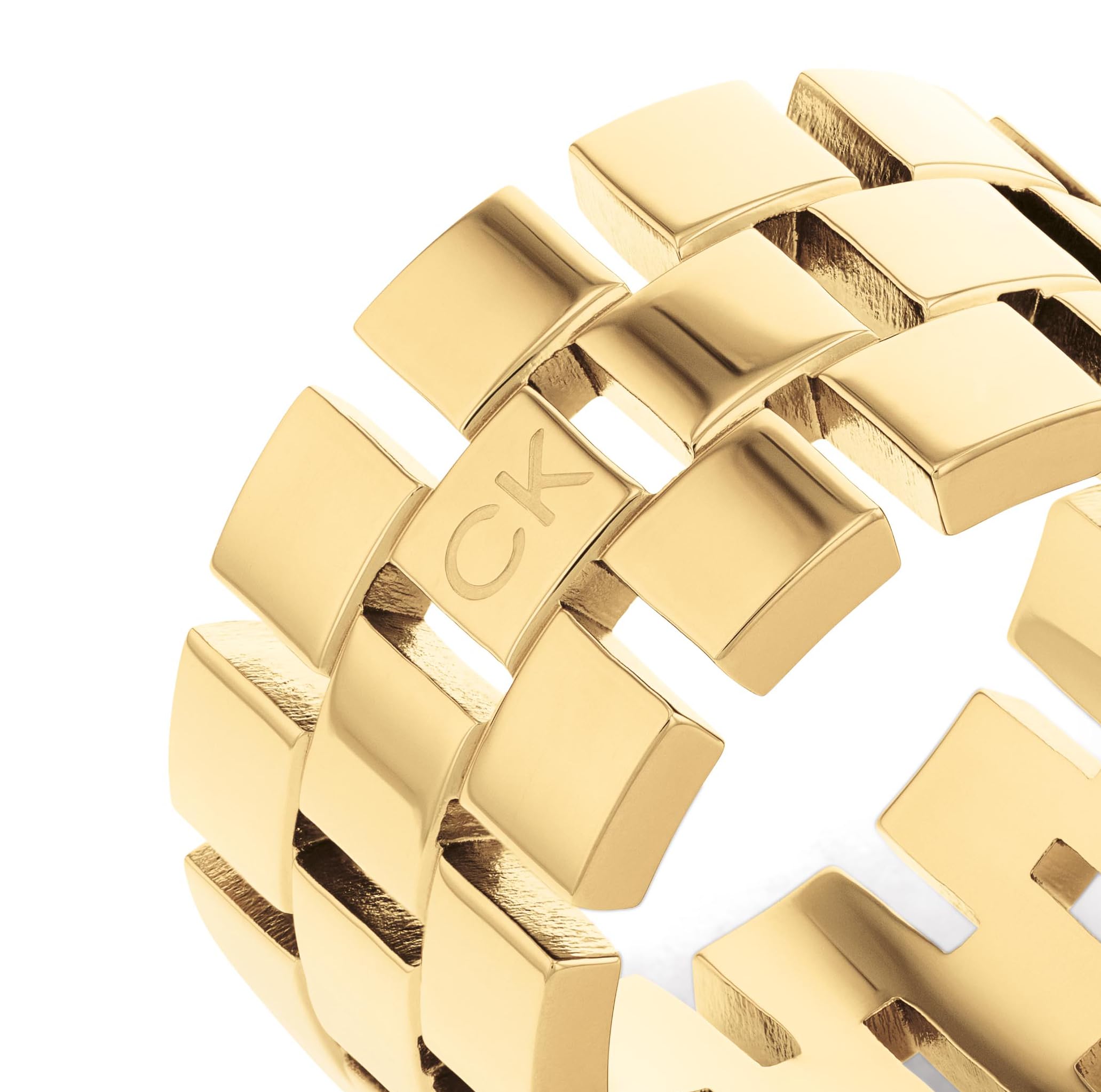 Calvin Klein Ring für Damen Kollektion GEOMETRIC aus Edelstahl, Verfügbar aus Silber oder Gold