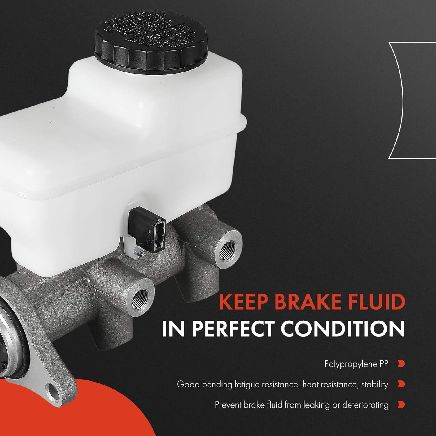 A-Premium Brake Master Cylinder with Reservoir and Sensor Compatible with Nissan Vehicles - Frontier, Pathfinder, Xterra, 2005 2006 2007